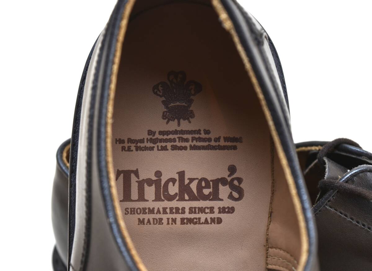 SALE!! トリッカーズ Tricker's　4EYES　プレーンダービー　ダイナイトソール　WOODSTOCK ESPRESSO　5636 UK8 26.5cm 未使用品　イギリス製_画像8