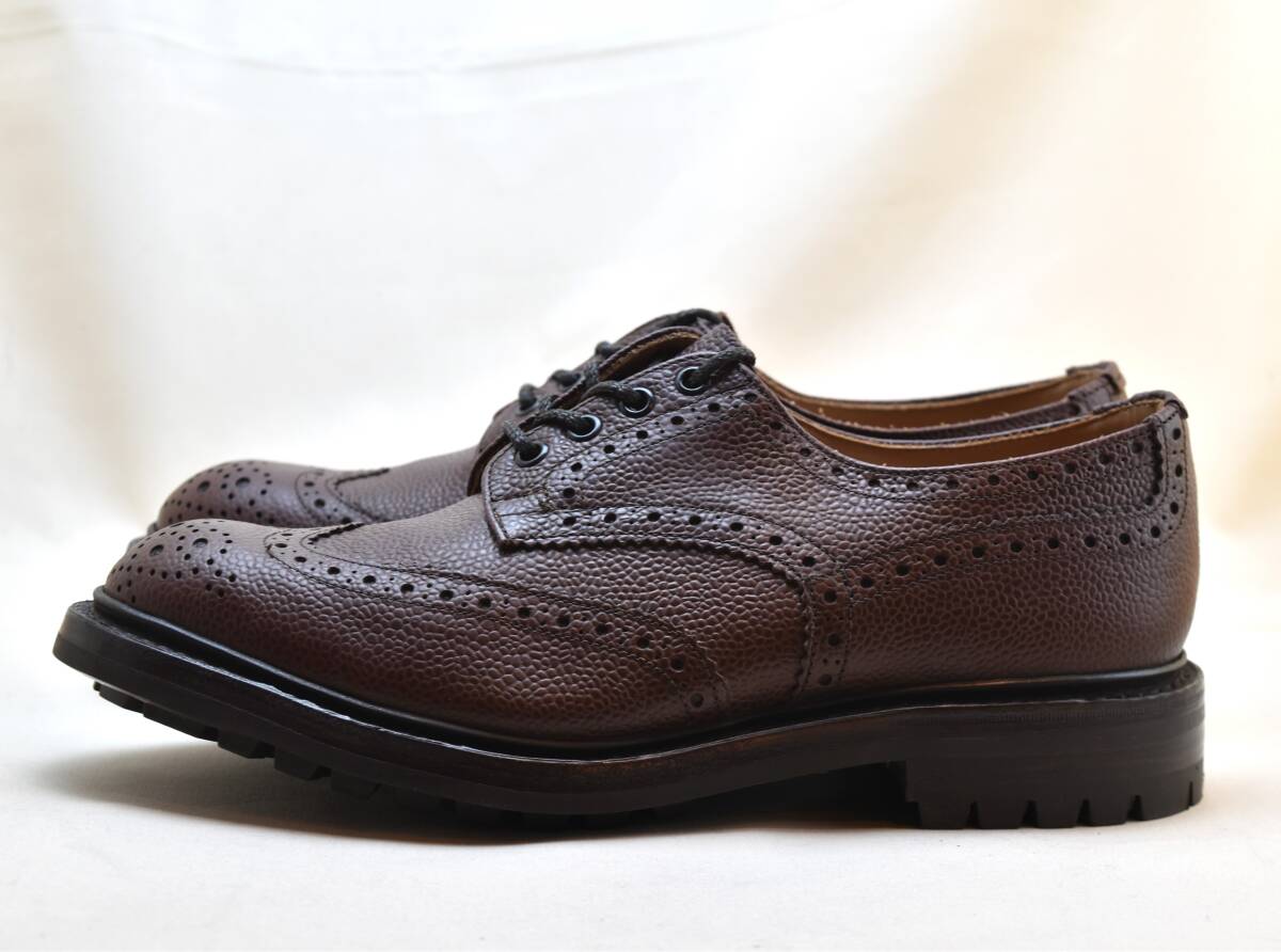 SALE!! トリッカーズ Tricker's　カントリー フルブローグダービー Brn Zug Grain Derby　3087 UK9 27.5-28cm 未使用品　イギリス製_画像3