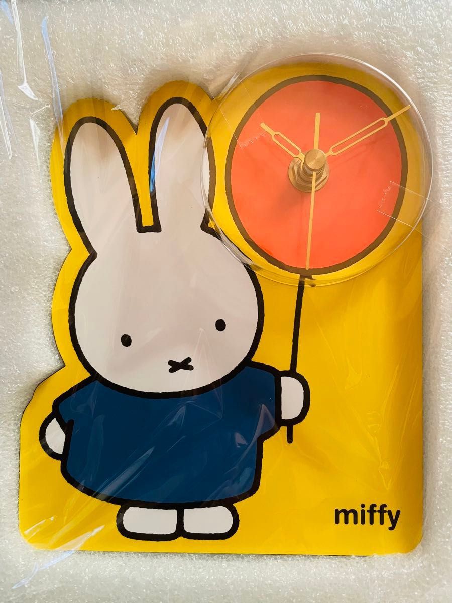 新品未使用 ミッフィー 時計 miffy インテリアクロック タイトーオンラインクレーンゲーム マスコット付