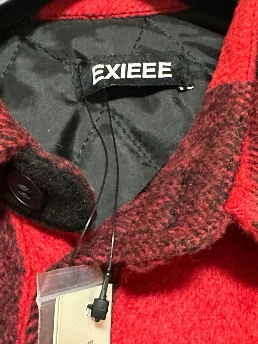 EXIEEE  CPOジャケット　レッド　メンズのSサイズ　ユニセックス　暖かい厚みのあるジャケット　新品未使用