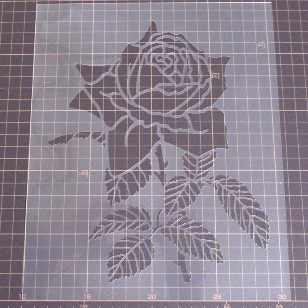 * роза. цветок роза 5 номер stencil сиденье выкройки дизайн .NO505