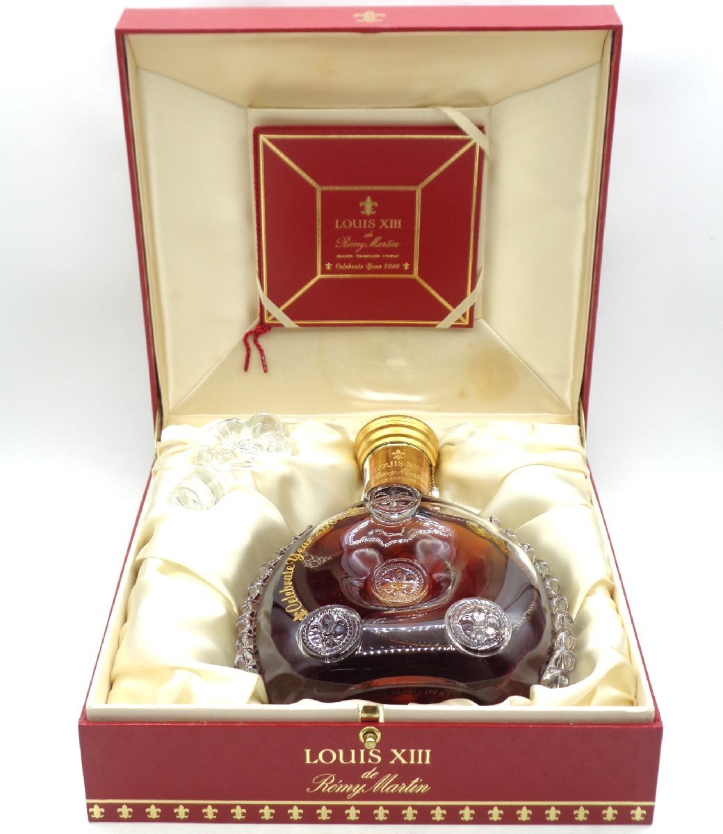 REMY MARTIN LOUIS ⅩⅢ レミーマルタン ルイ13世 ゴールド 金キャップ バカラ クリスタル コニャック ブランデー 箱入 X262100_画像1