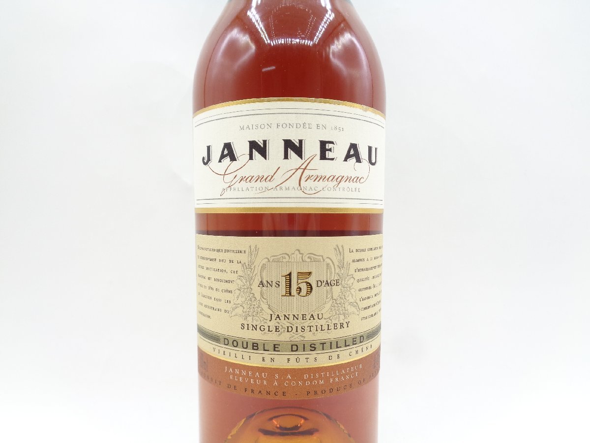 JANNEAU 15年 ジャノー アルマニャック ブランデー 箱入 500ml 43% 未開栓 古酒 X261666_画像6