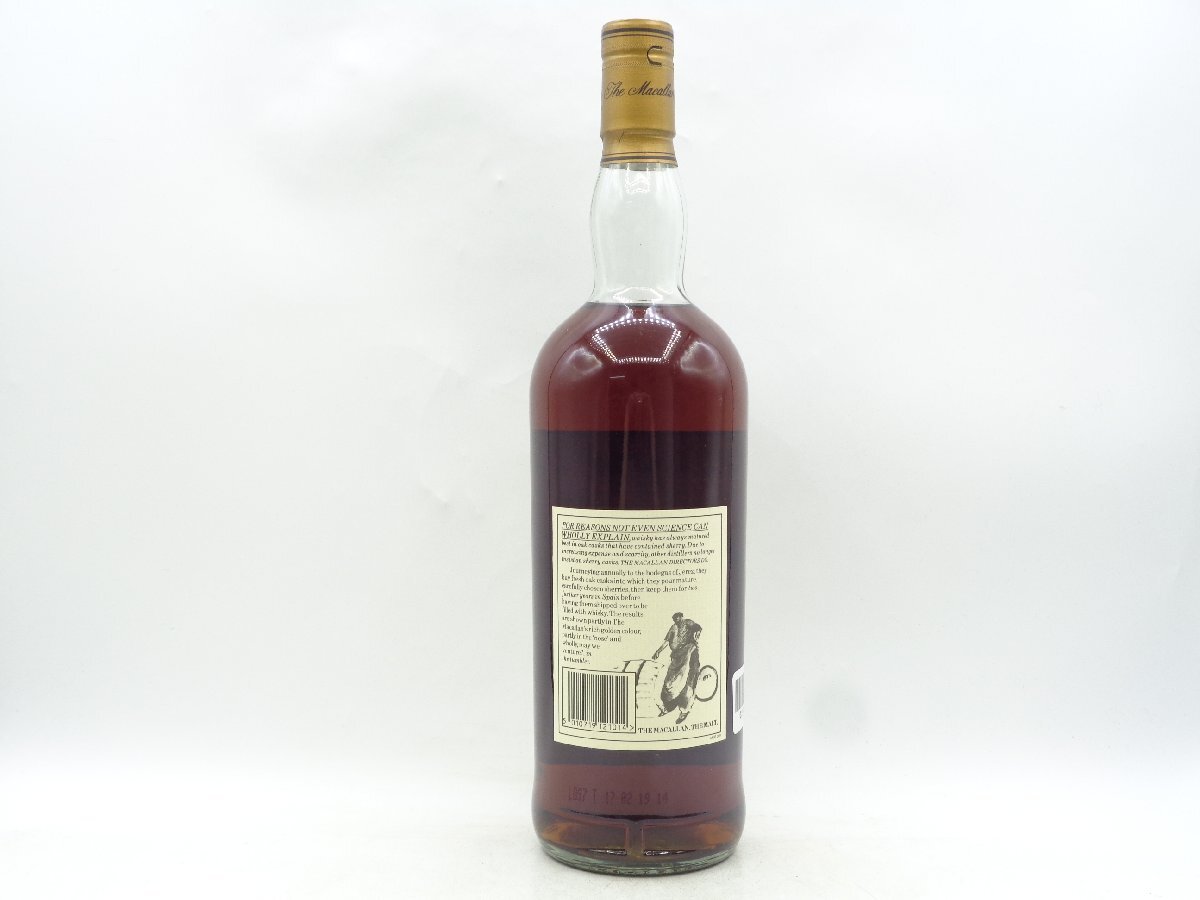 THE MACALLAN ザ マッカラン 12年 シングル ハイランド モルト ウイスキー 旧ボトル 未開栓 古酒 1000ml 43% G23754_画像3