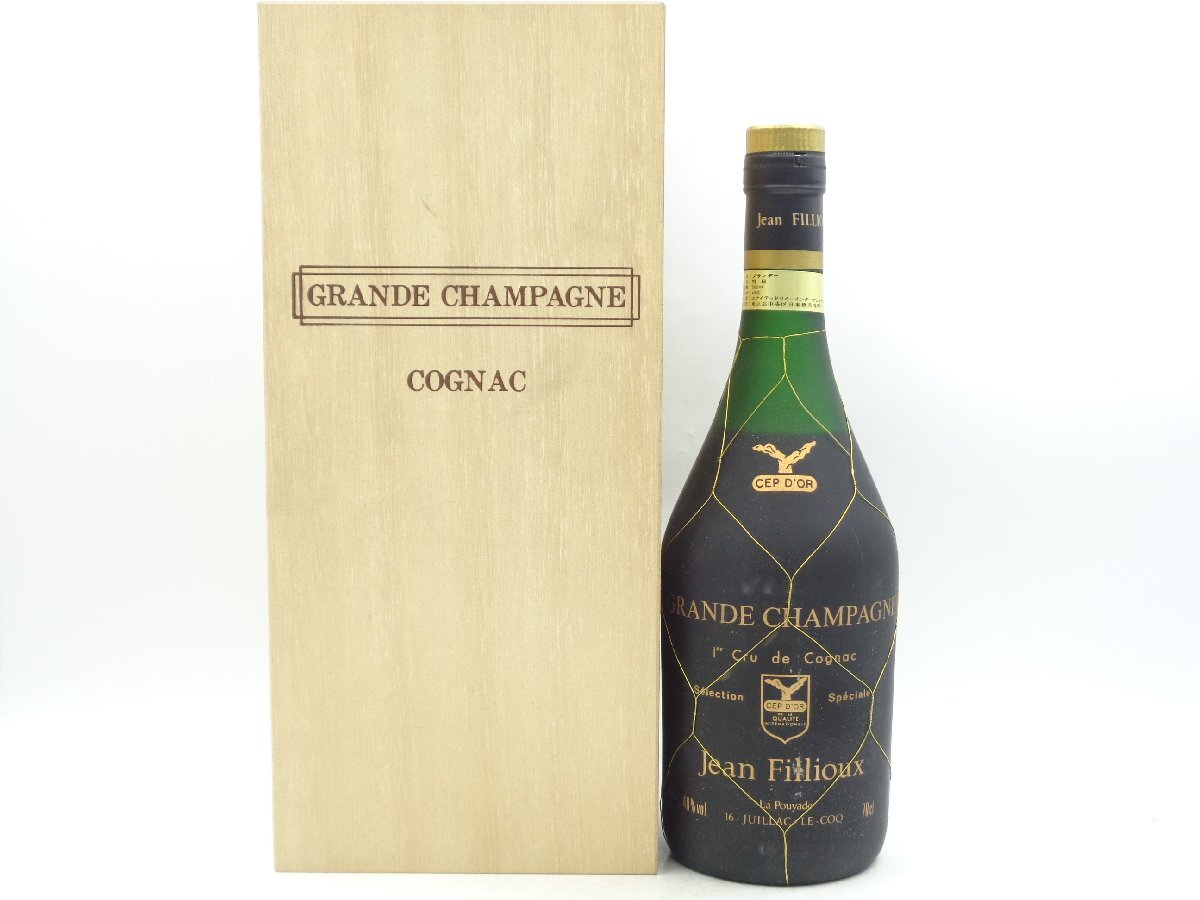 JEAN FILLIOUX GRANDE CHAMPAGNE ジャン フィユー グラン シャンパーニュ コニャック ブランデー 箱入 未開封 古酒 700ml B65729_画像1