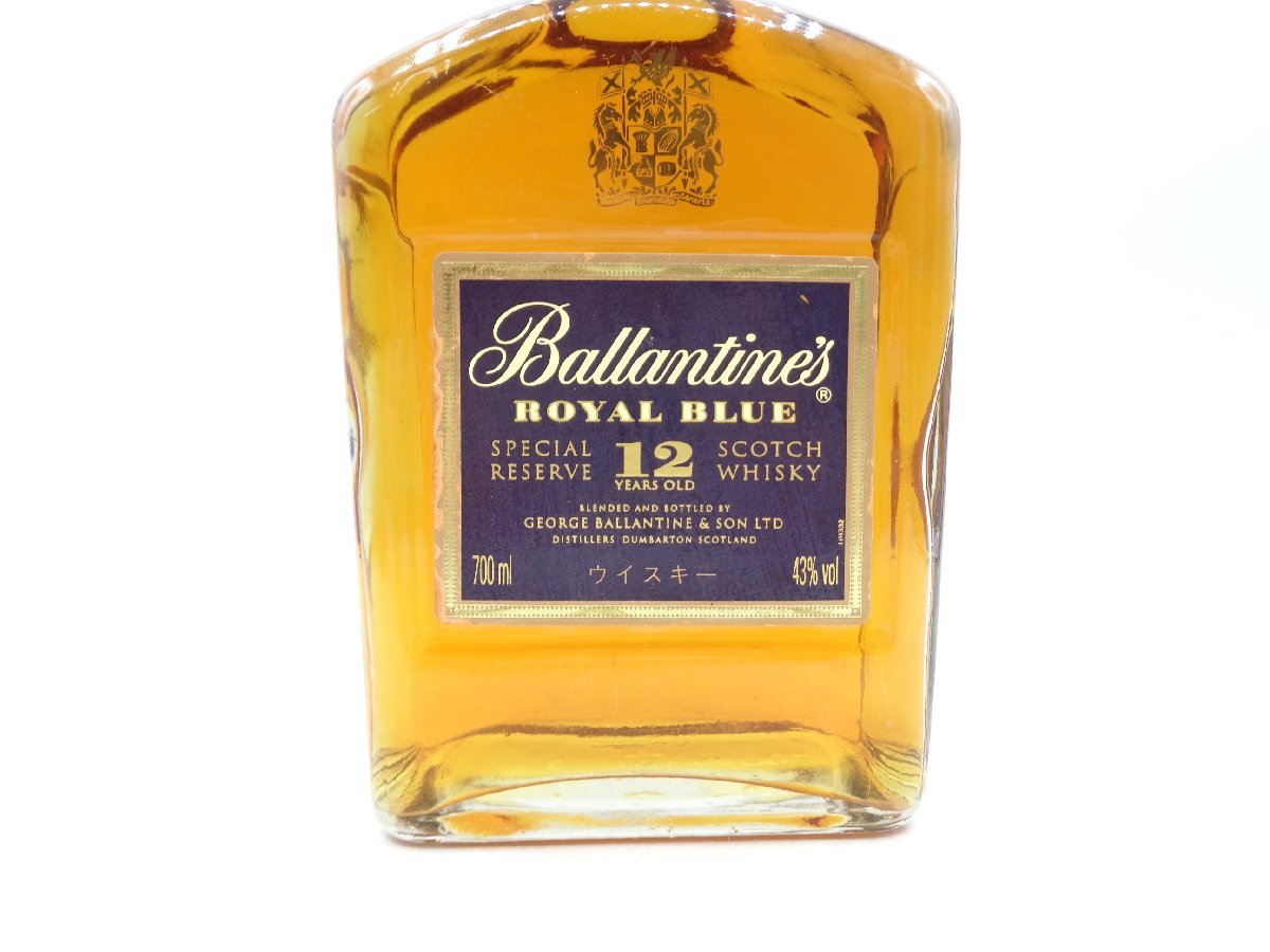 Ballantine's ROYAL BLUE 12年 SPECIAL RESERVE バランタイン ロイヤル ブルー スペシャル リザーブ ウイスキー 箱入 700ml 43% B65647の画像6