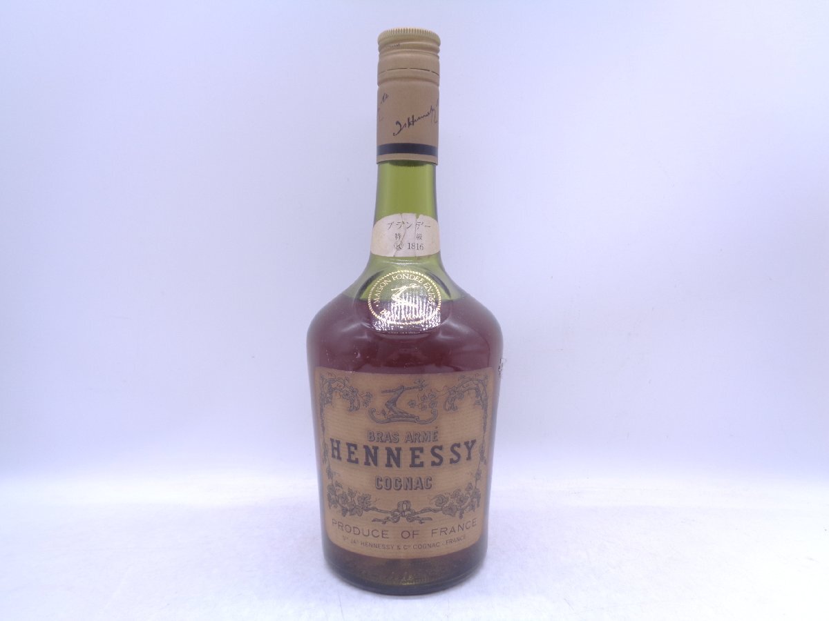 HENNESSY ヘネシー ブラスアーム 700ml 42% コニャック ブランデー グリーンボトル 古酒 未開栓 Z044841の画像1