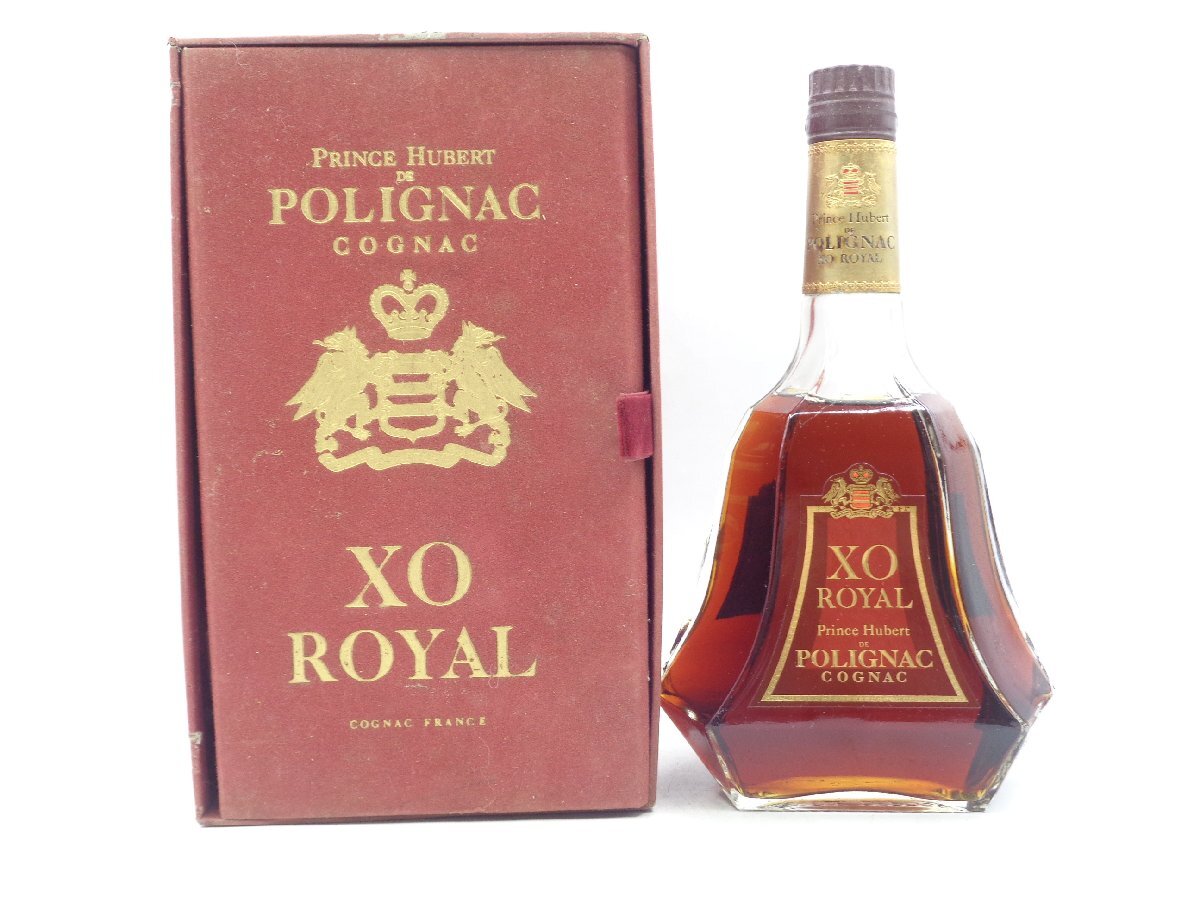 PRINCE HUBERT de POLIGNAC XO ROYAL プリンス ユベール ポリニャック ロイヤル コニャック ブランデー 700ml 古酒 箱入 未開栓 X264201_画像1