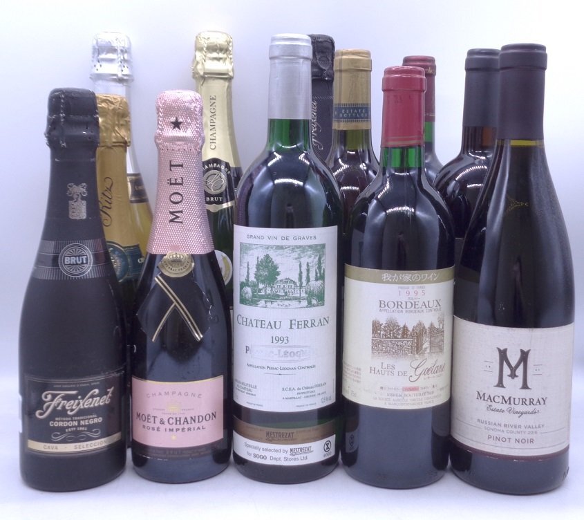 【同梱不可】1円スタート ワイン 等 12本セット MOET RORE 375ml 等 古酒 G23819の画像1