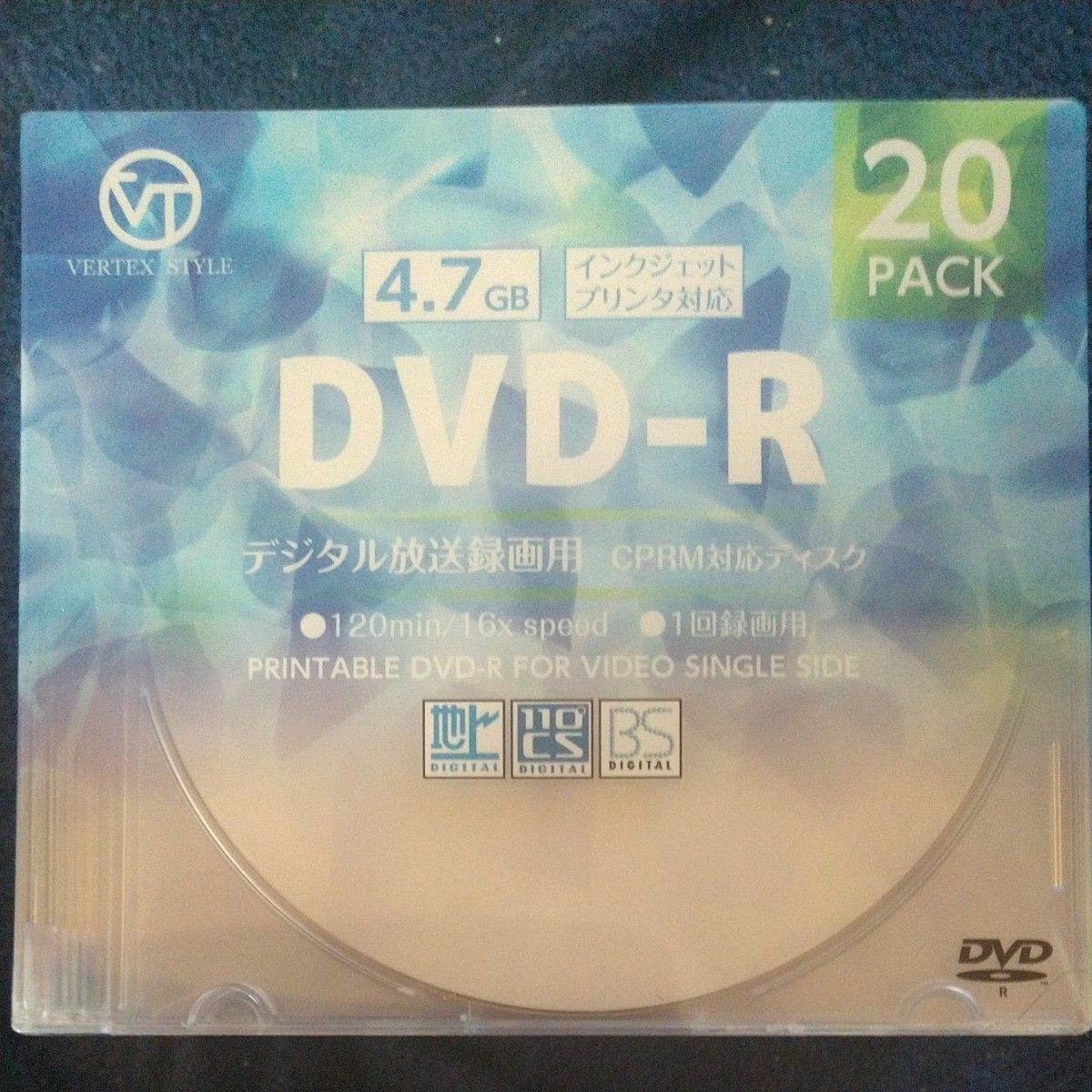 録画用DVD-R 16倍速 20枚 DR-120DVX.20CAN （CPRM対応）