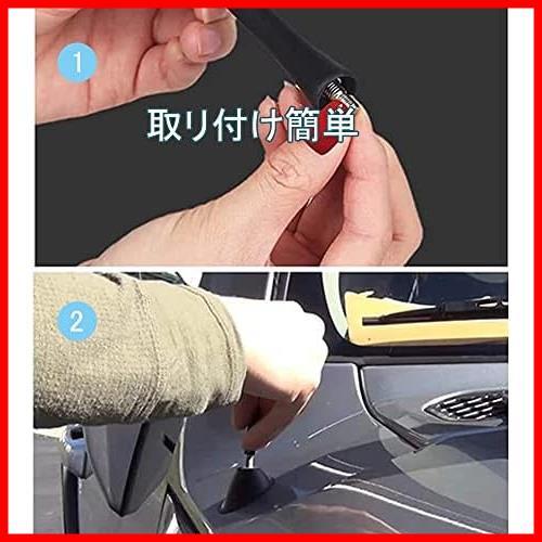 ★6.5cm★ 高感度 汎用 アンテナ（ブラック/6.5cm) AM/FM 車用 カーボンアンテナ ラジオアンテナ 車アンテナ ショートアンテナ_画像4