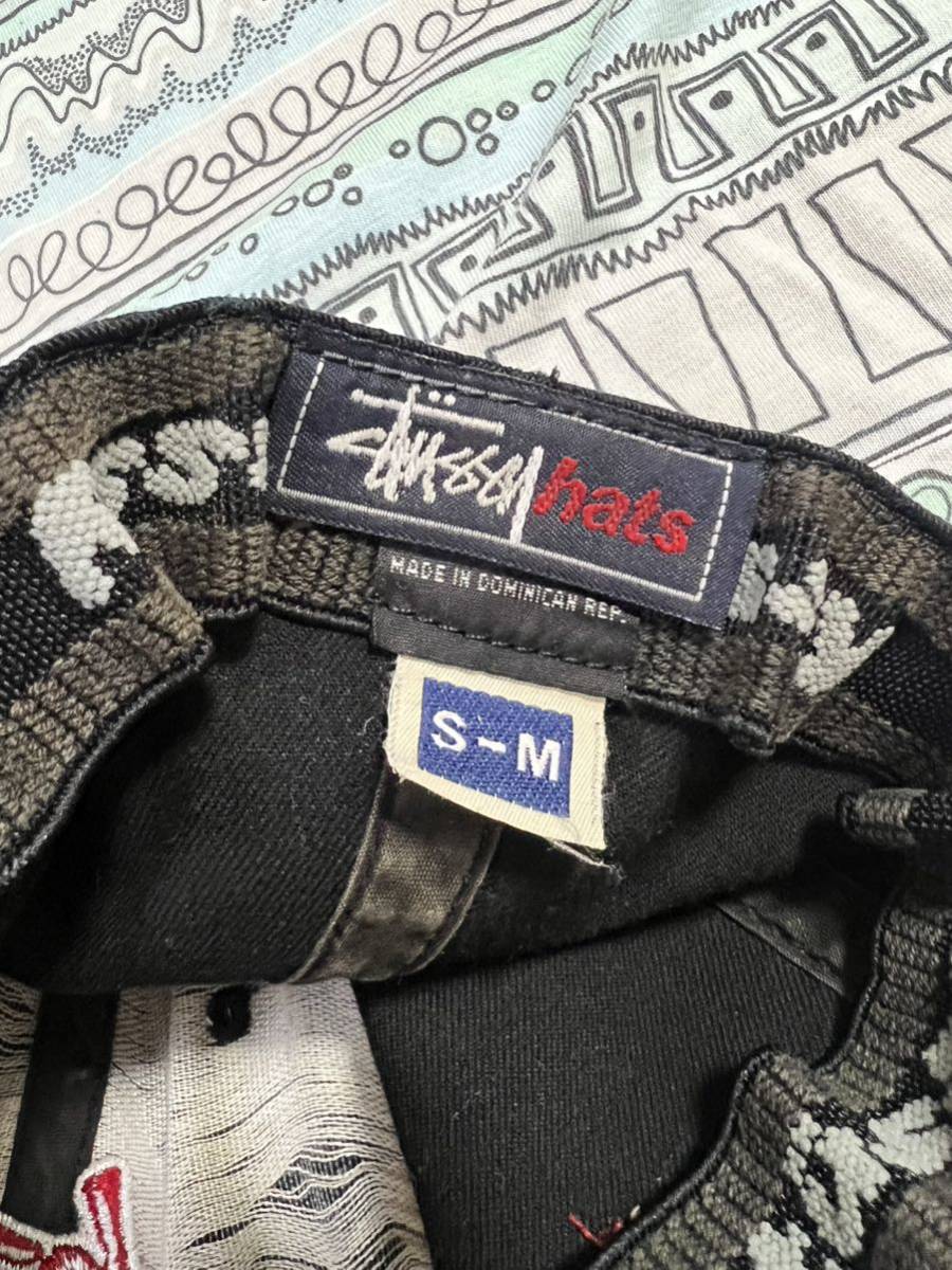 激レア スペシャル 90‘s OLD STUSSY 漢字ロゴ刺繍 師杜西 ベースボール キャップ 帽子 紺タグ ステューシー vintage 黒タグ USA製 80‘s_画像8