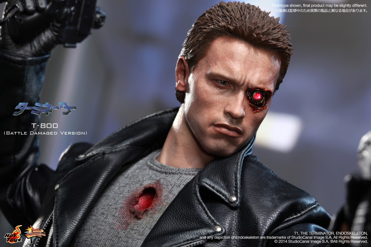 ホットトイズ ムービー・マスターピース ターミネーター １／６ Ｔ-８００（バトルダメージ版）／ HOT TOYS 新品未使用品 限定品 絶版_画像8