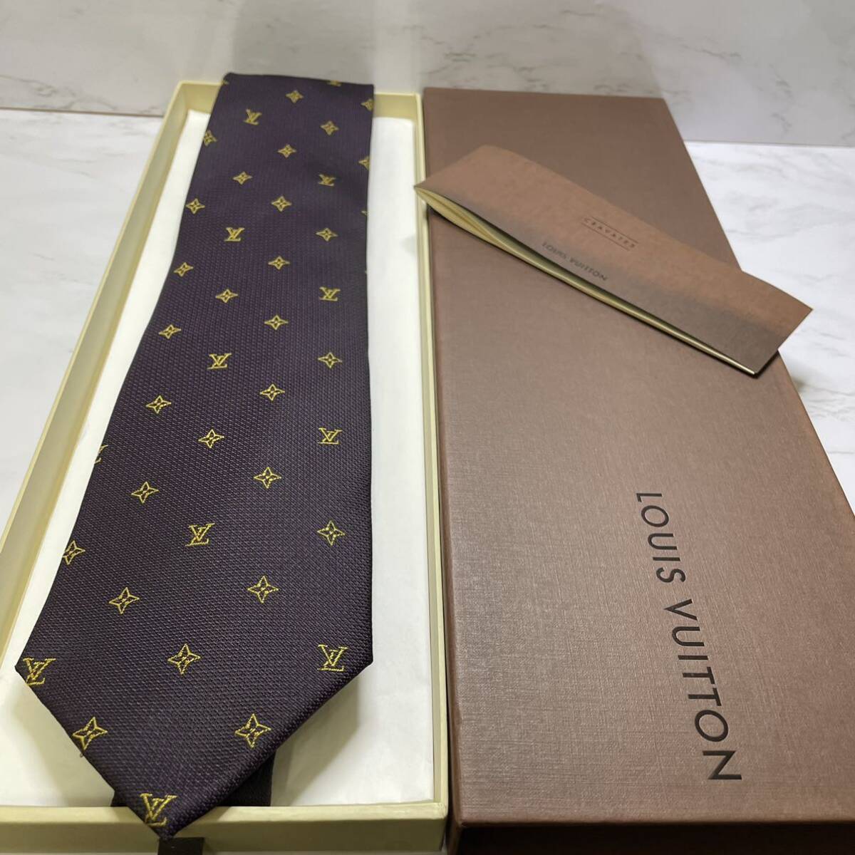  превосходный товар LOUIS VUITTON галстук близко год модели монограмма LVro экстремально lavato бизнес праздничные обряды Smart 