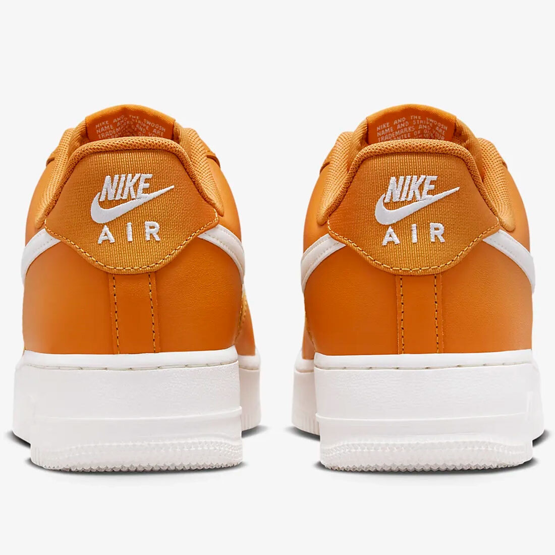 ナイキ 28.5cm エア フォース 1 ‘07 LV8 オレンジ ホワイト 税込定価14300円 NIKE AIR FORCE 1 07 LV8 NOS メンズスニーカー 天然皮革の画像3