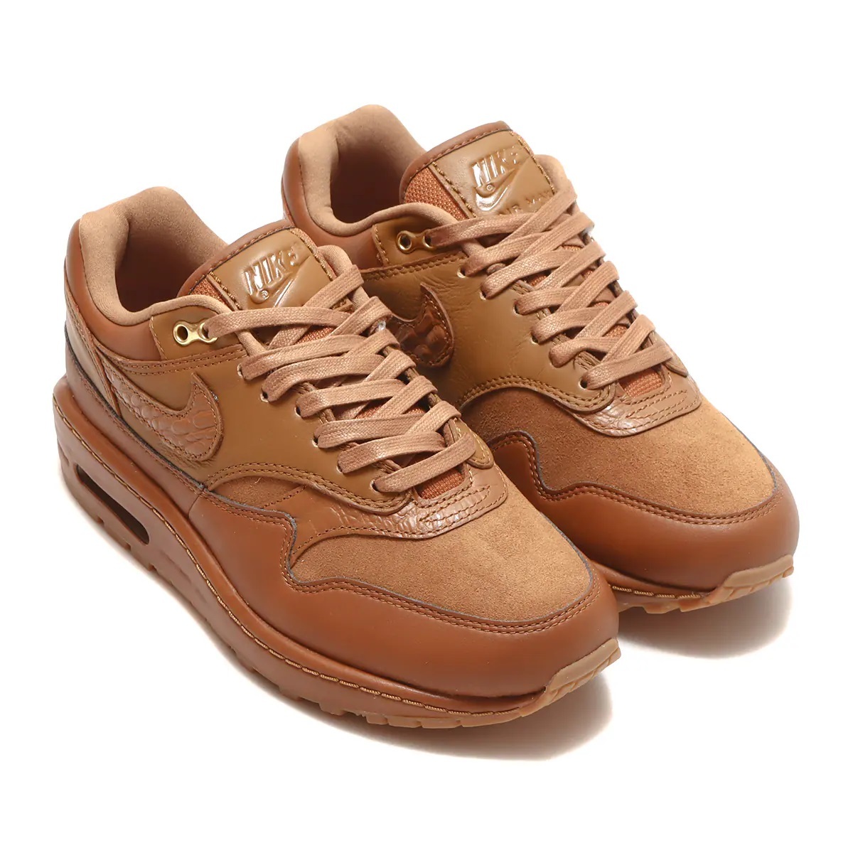 ナイキ 26cm ウィメンズ エアマックス 1 87 NBHD ブラウン 税込定価18700円 NIKE W AIR MAX1 '87 NBHD スニーカー 天然皮革 茶