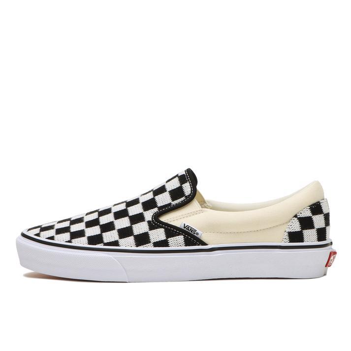  Van z23cm туфли без застежки черный белый VANS SLIP ON женский спортивные туфли контрольно-измерительный прибор вязаный Vans чёрный белый 