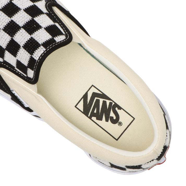  Van z23cm туфли без застежки черный белый VANS SLIP ON женский спортивные туфли контрольно-измерительный прибор вязаный Vans чёрный белый 