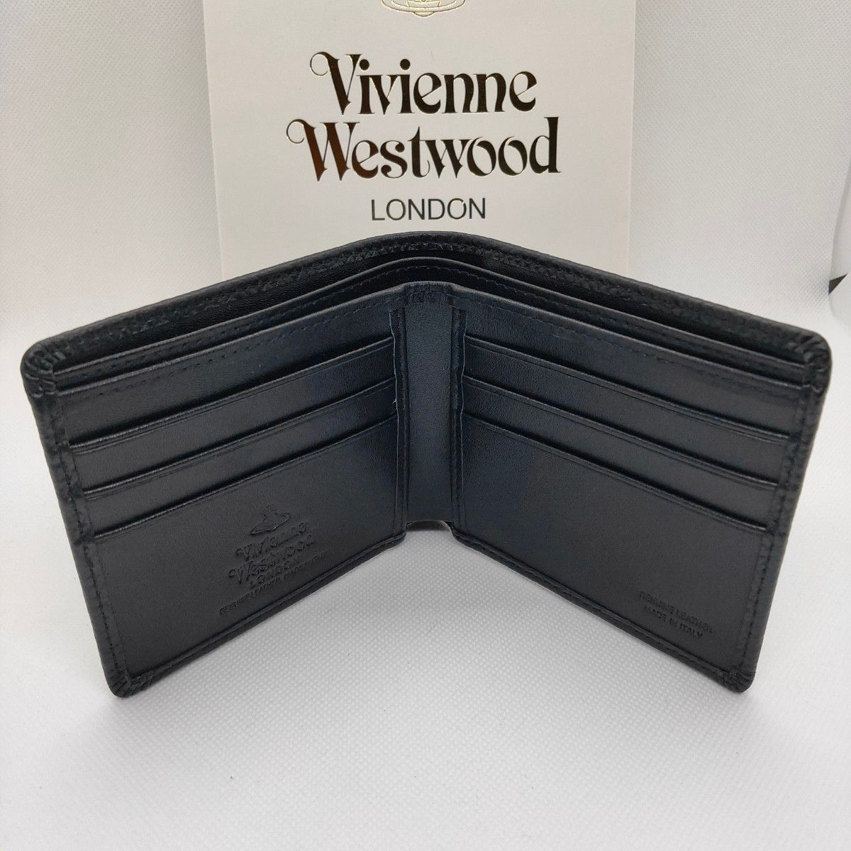 [新品未使用]Vivienne Westwood 二つ折り財布　黒