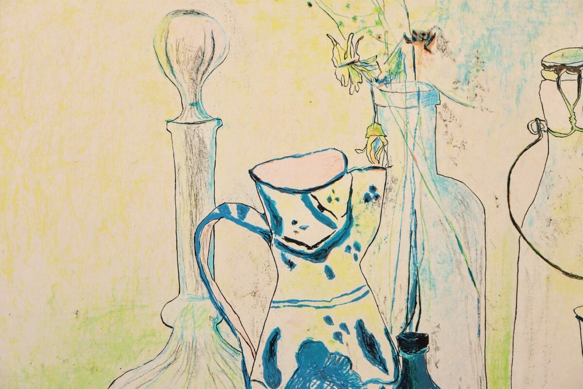 真作 クリスティ リトグラフ「卓上の静物」画寸65.5×50cm 真作 クリスティ リトグラフ「卓上の静物」画寸65.5×50cm
