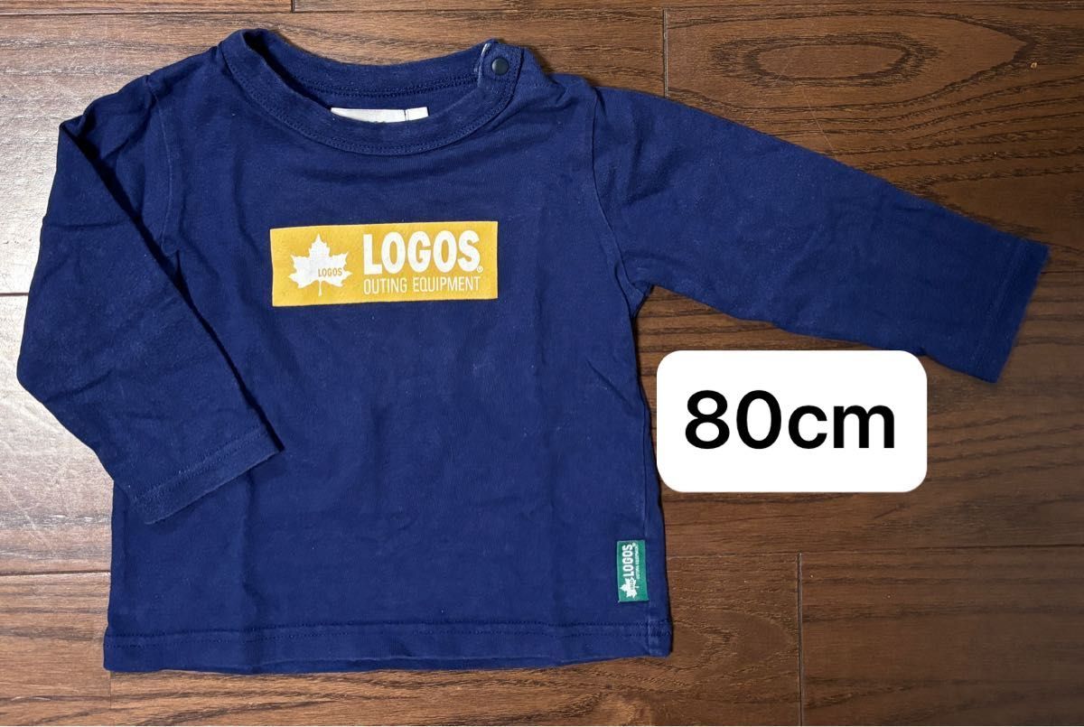 80cm LOGOS ロゴス 長袖Tシャツ ロンT キッズTシャツ