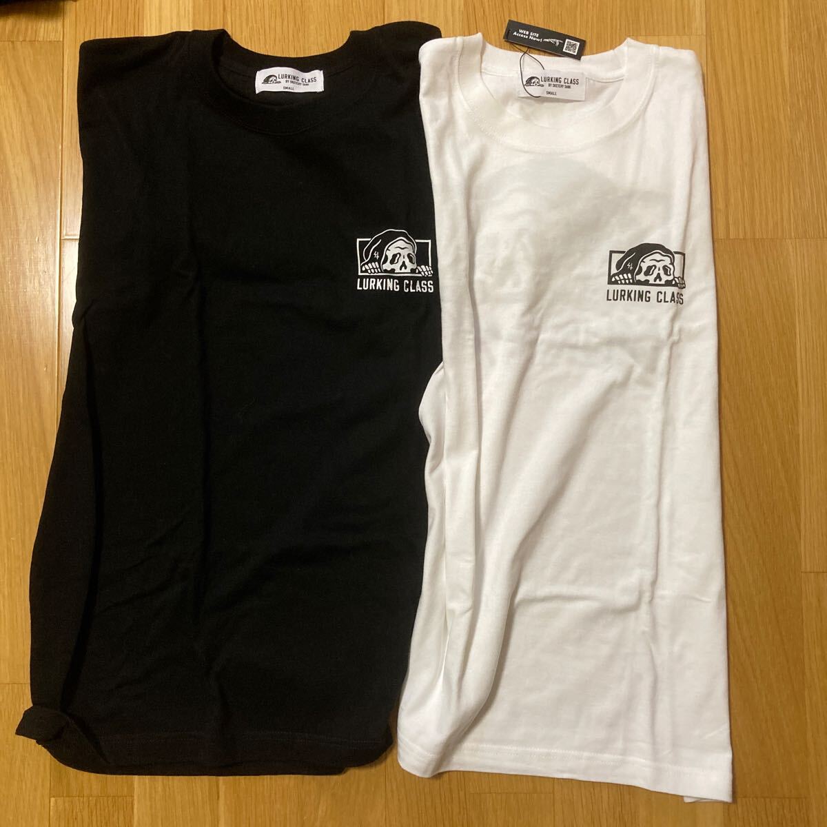 新品 2枚セット LURKING CLASS ムラスポ コラボ Tシャツ サイズs ブラック ホワイト ムラサキスポーツ ラーキングクラス SketchyTank_画像1