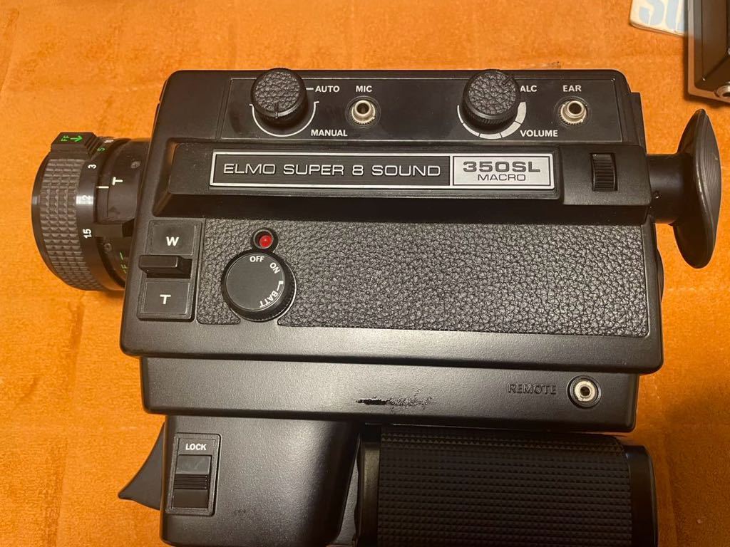 ELMO SUPER 8 SOUND 350SL MACRO エルモ 8ミリフィルムカメラ 付属品 ケース付 レトロ 1717-01-4_画像3