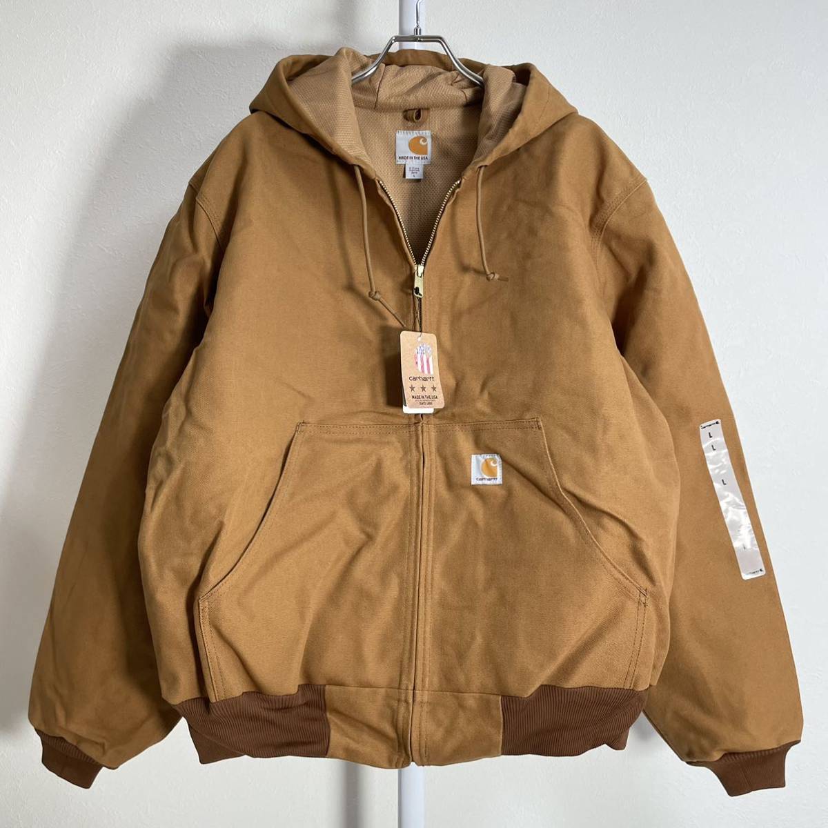 国内発送】 カーハート Carhartt USA製 ダック L キャメル タグ付き