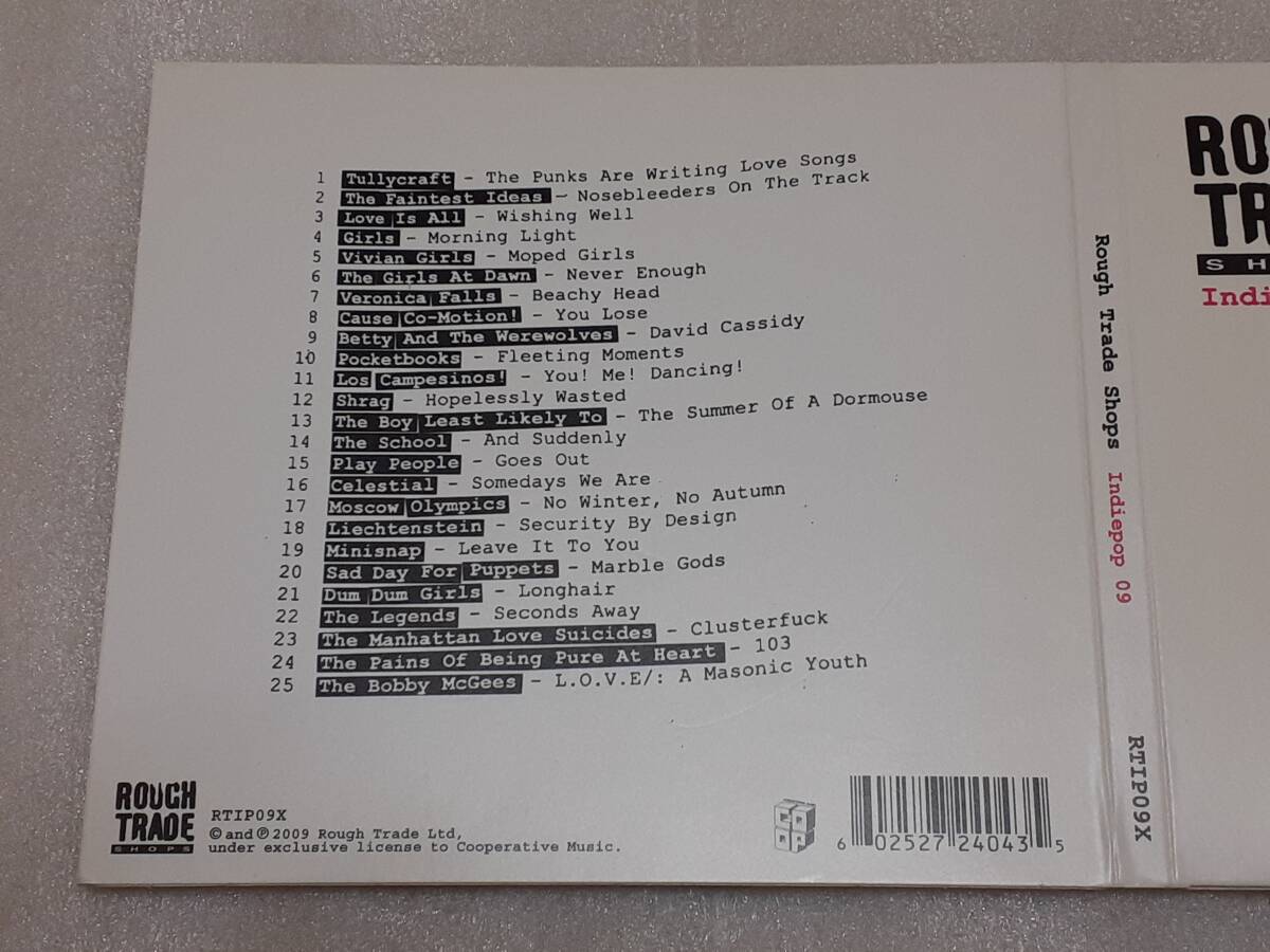VA/ROUGH TRADE SHOPS INDIE POP 09 輸入盤CD INDIE POP ROCK TWEE 09年作_画像3