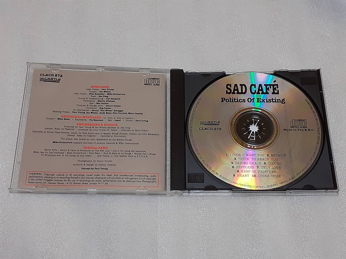 SAD CAFE/POLITICS OF EXISTING 輸入盤CD UK POP ROCK 85年作の画像2