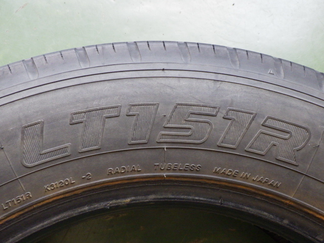 225/60R17.5 116/114L 12PR ヨコハマ LT 151R 中古 7分山 4本セット サマータイヤ 2017年製 L17277_画像3