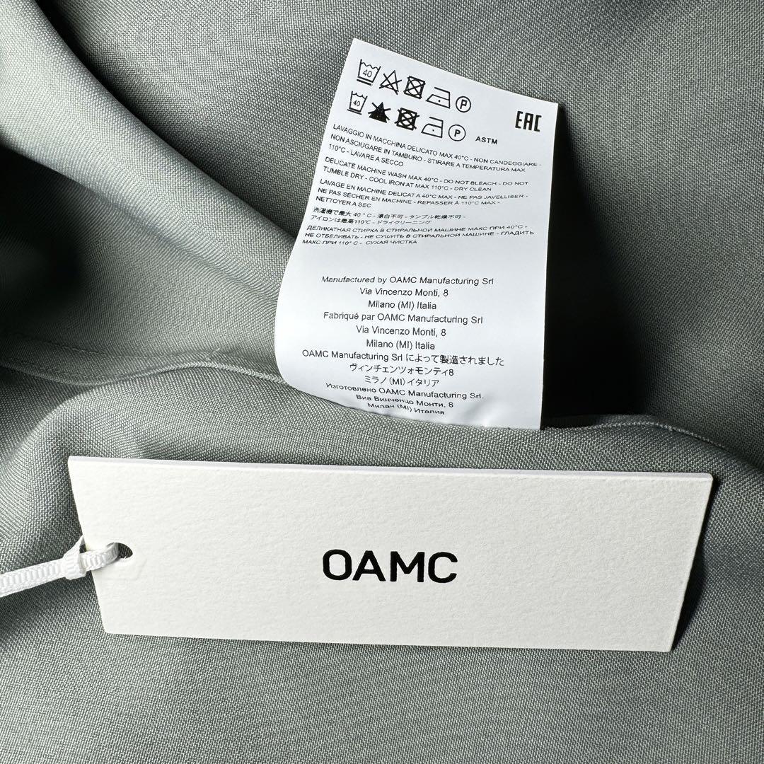 OAMC IAN SHIRT ジップシャツ XLサイズ ライトグリーン くすみ OAMC IAN SHIRT ジップシャツ XLサイズ ライトグリーン くすみ