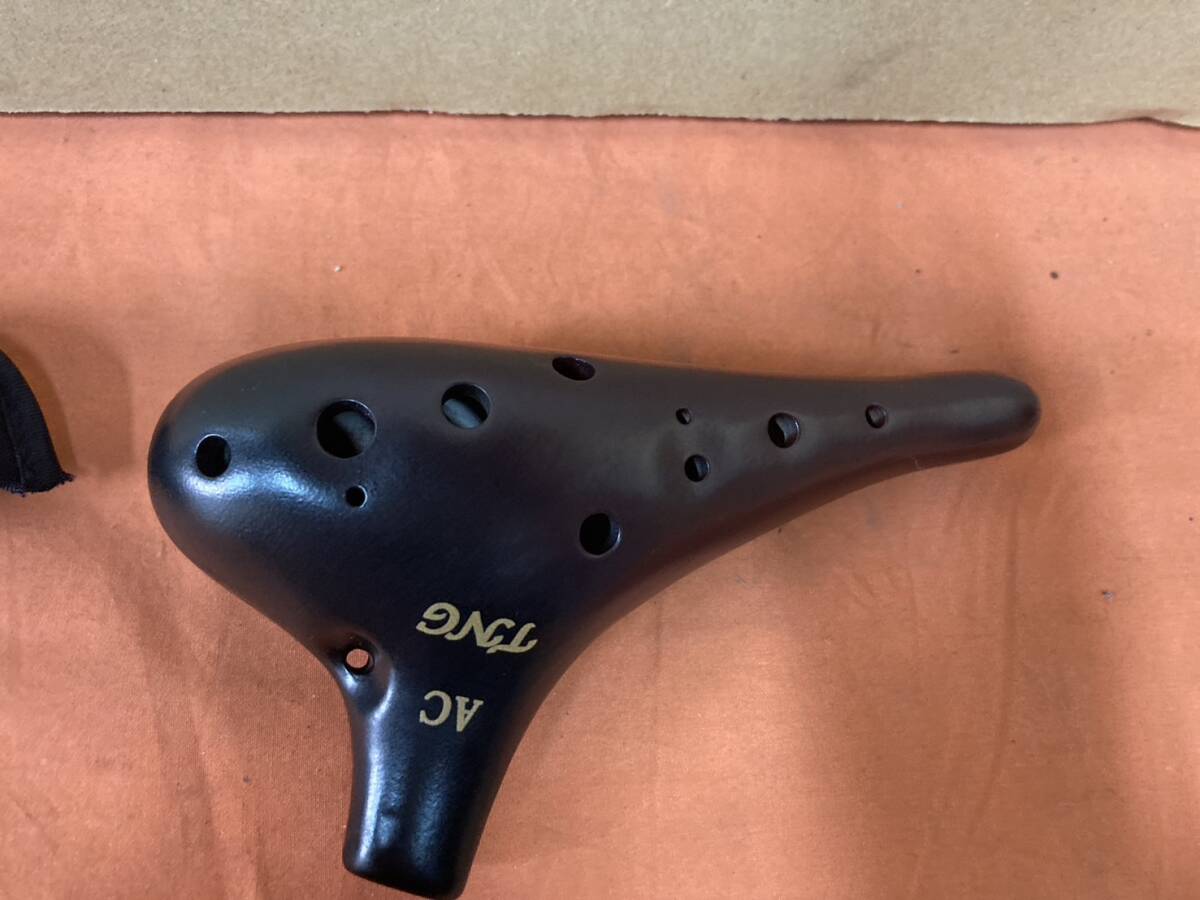 [ beautiful goods ] Osaka pickup welcome TNG ocarina Alto C style Taiwan made ceramics made sound degree volume excellent exclusive use pouch attaching [KTCD054]