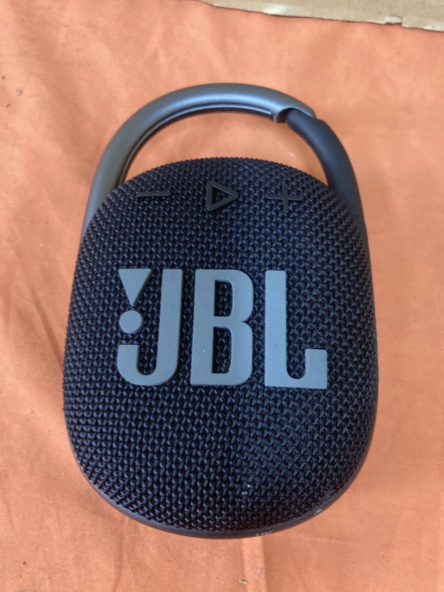 【中古】大阪引取歓迎 JBL ワイヤレススピーカー CLIP4 ブラック Bluetooth 防塵防水 USB C型 充電 ストリーミング【KTCD164】の画像1