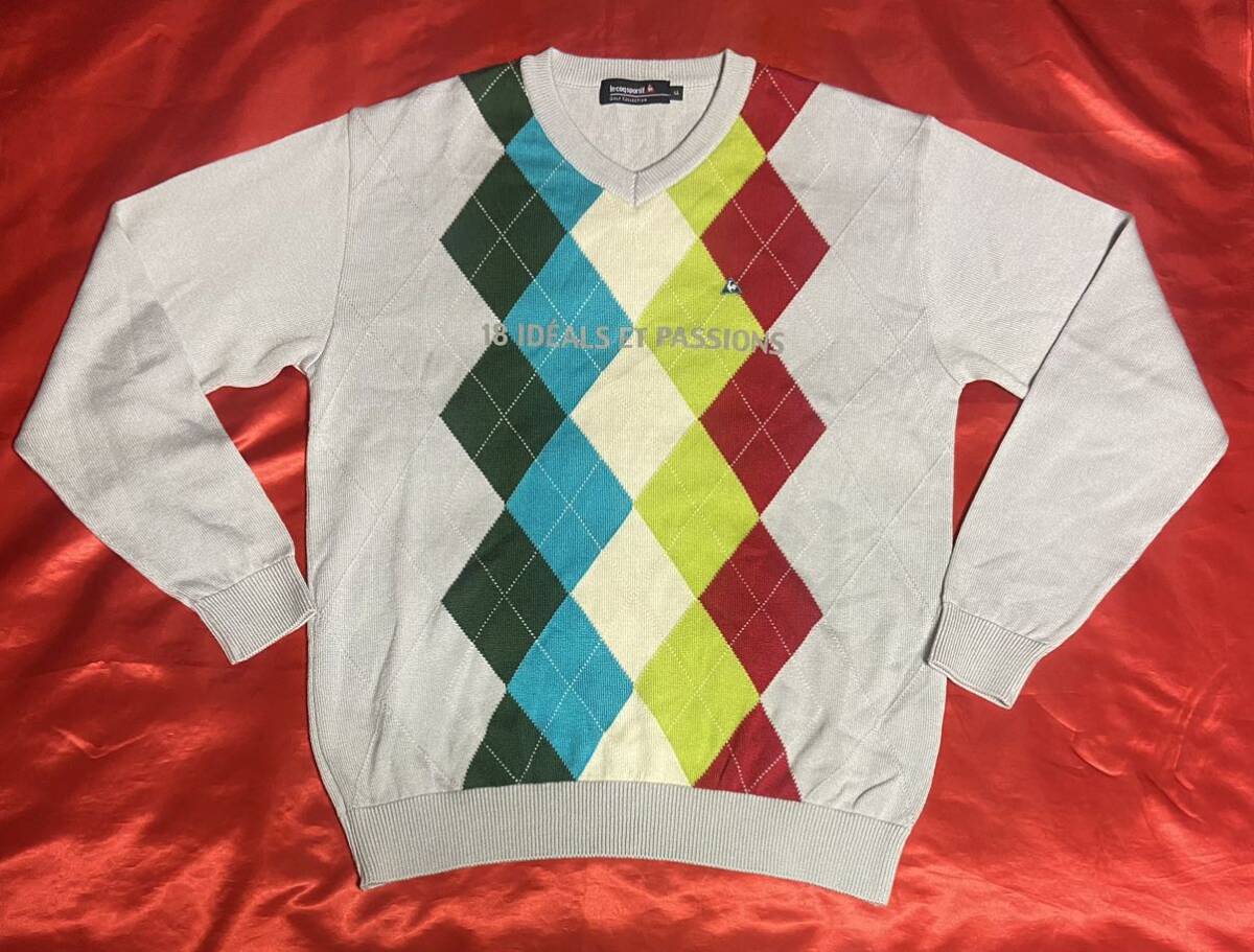 ルコックゴルフコレクション　セーター　日本製　サイズLL やや大きめサイズ_画像1