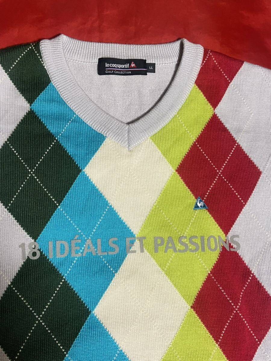 ルコックゴルフコレクション　セーター　日本製　サイズLL やや大きめサイズ_画像3