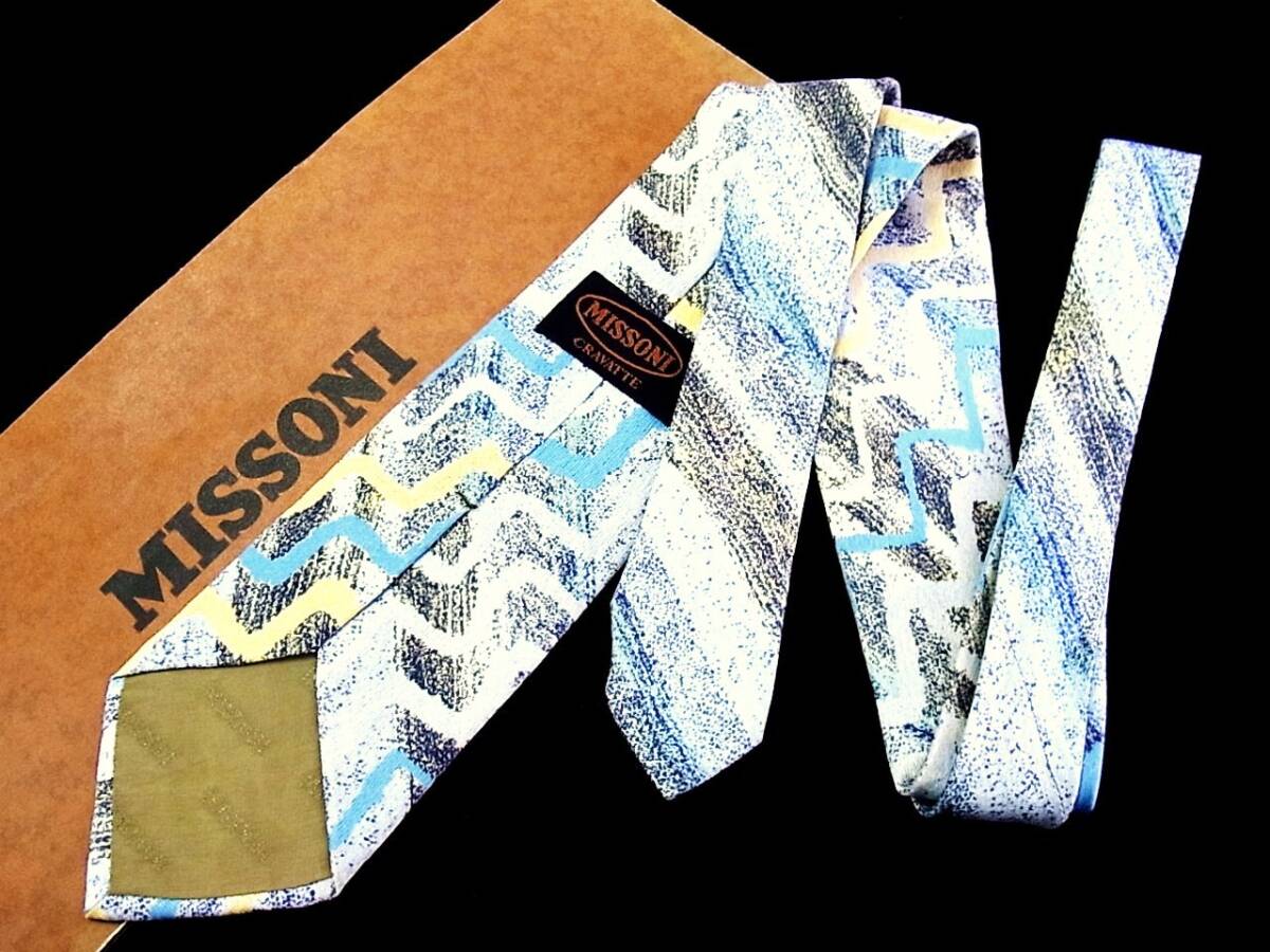 Ｙ■E1040Y●良品●ミッソーニ【ＭＩＳＳＯＮＩ】ネクタイ_画像2