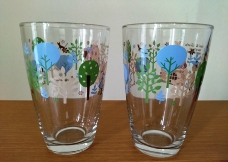 レトロ Shinzi Katoh シンジカトウ フリーカップ コップ グラス ガラス Hansel&Gretel ヘンゼルとグレーテル 2個の画像4