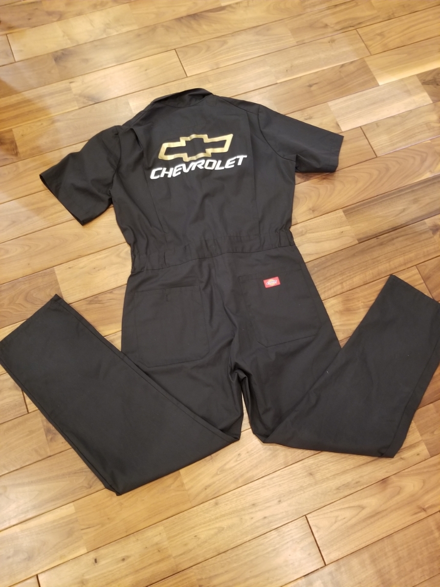 new goods DICKIES CHEVROLET deck -z Chevrolet black coverall new goods DICKIES CHEVROLET deck -z Chevrolet black coverall