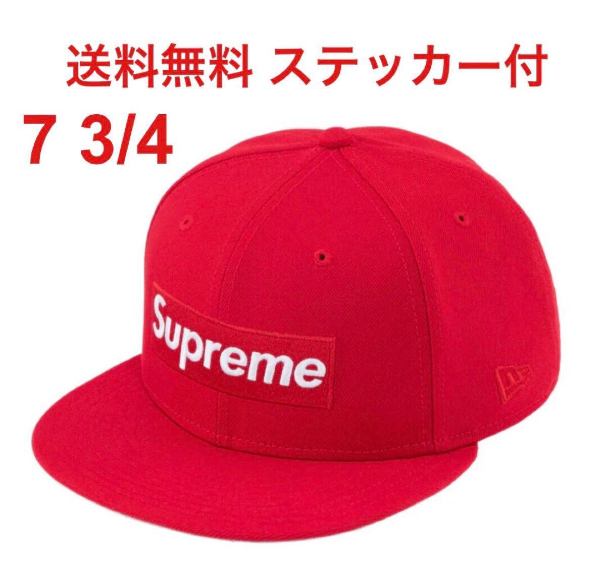 7 3/4 新品 国内正規 Supreme Sharpie Box Logo New Era Red シュプリーム ニューエラ