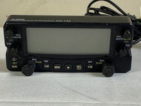 ◆FW50 トランシーバー アルインコ DR-735/DR-735H 無線機 動作未確認　ホビー　カルチャー　アマチュア無線◆T_画像5