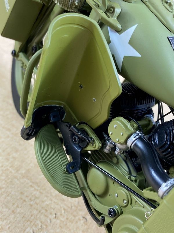 ◆FQ142 バイク 模型 HARLEY-DAVIDSON 1942 89-X R42　ミニチュア　軍用バイク　コレクション　アーミー　ミリタリー　オートバイ◆T_画像10