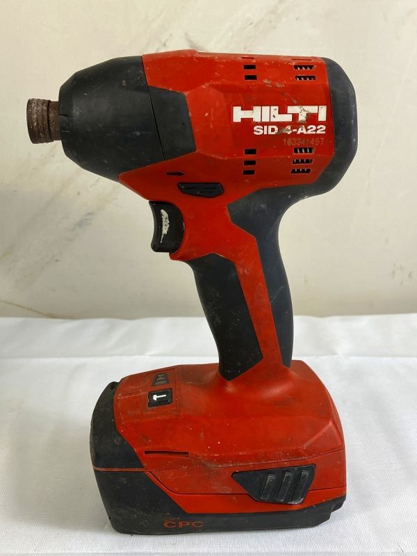 ◆FU124 インパクトドリル 2個まとめ HILTI シリアルナンバー 711910466/711910430 充電器 061280854 動作確認済み◆T_画像4