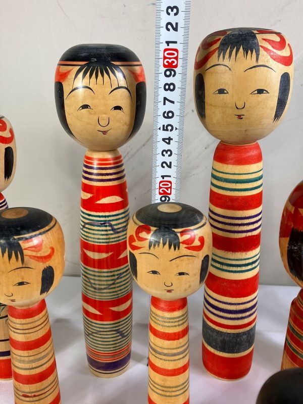 ◆FU88 こけし 15体以上まとめ 栄治、西山憲一 など　工芸　工芸品　日本人形　郷土玩具　民芸品　伝統工芸◆T_画像5