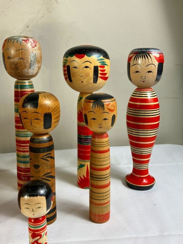 ◆FU88 こけし 15体以上まとめ 栄治、西山憲一 など　工芸　工芸品　日本人形　郷土玩具　民芸品　伝統工芸◆T_画像4