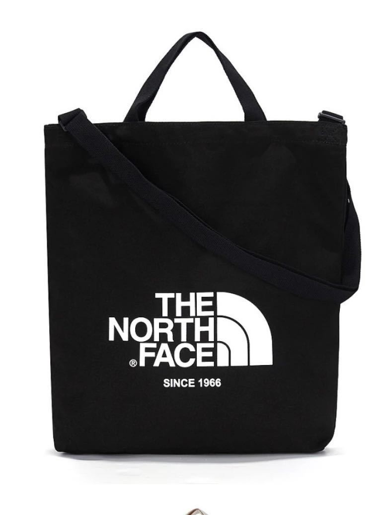  Korea North Face white lable tote bag black 