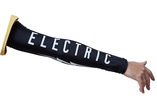 ELECTRIC (エレクトリック) アームカバー サポーター サンガード 腕 日焼け防止 SUN ARM SLEEVE BLACK (EA23)の画像2