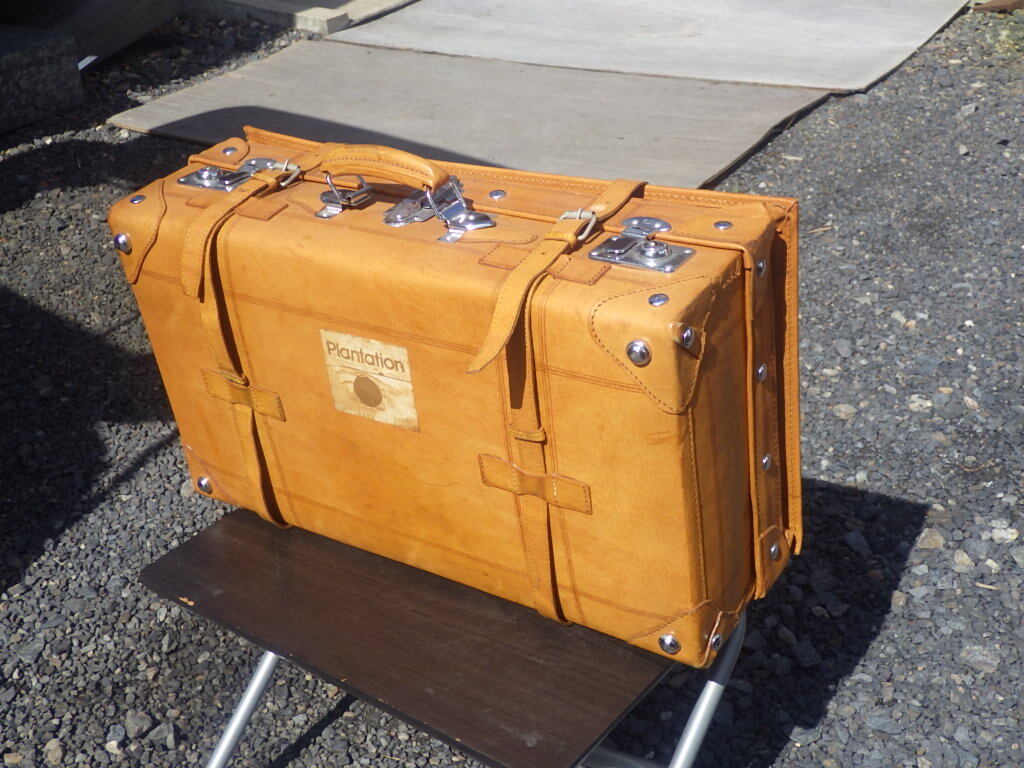 『レトロ感いっぱいの革製トランク』600×350×200 レトロ アンティーク ヴィンテージ アタッシュケース 旅行鞄 スーツケース_画像5