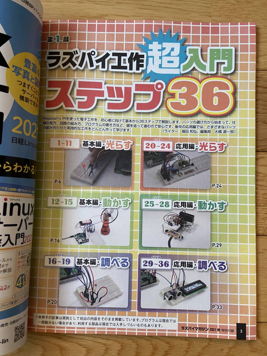 ラズパイマガジン 2021年秋号 サクッと動くパーツ&ライブラリ総覧 / 付録冊子 ラズパイ工作 超入門から応用までステップ36_画像5