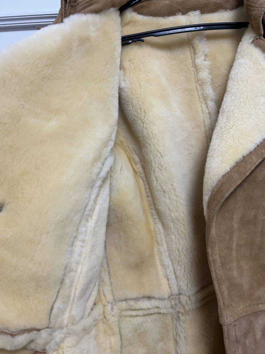  Vintage mouton coat sheepskin leather jacket coat Canada made zufolo set sale 2 point extra 1 point men's lady's 